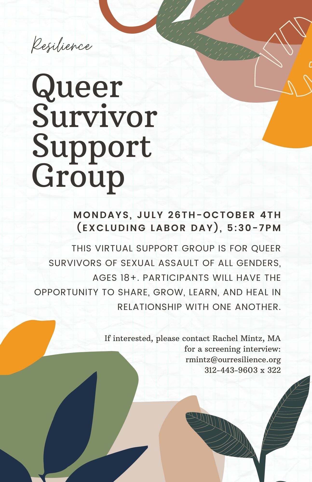 Queer Survivor Support Group '21