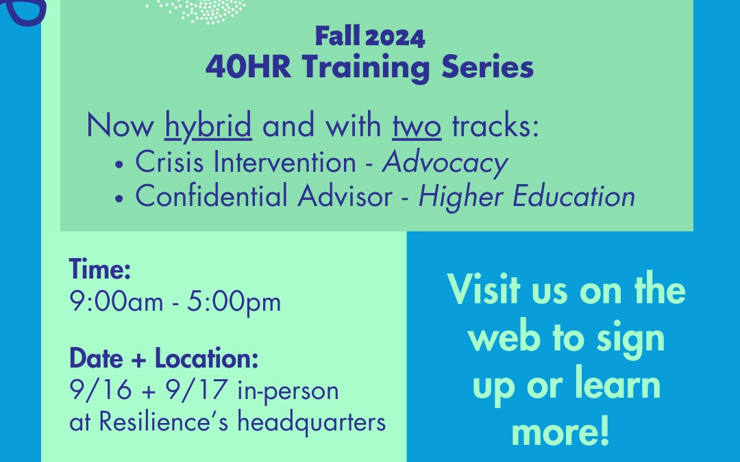Hybrid 40-Hour Sexual Assault Crisis Intervention Training